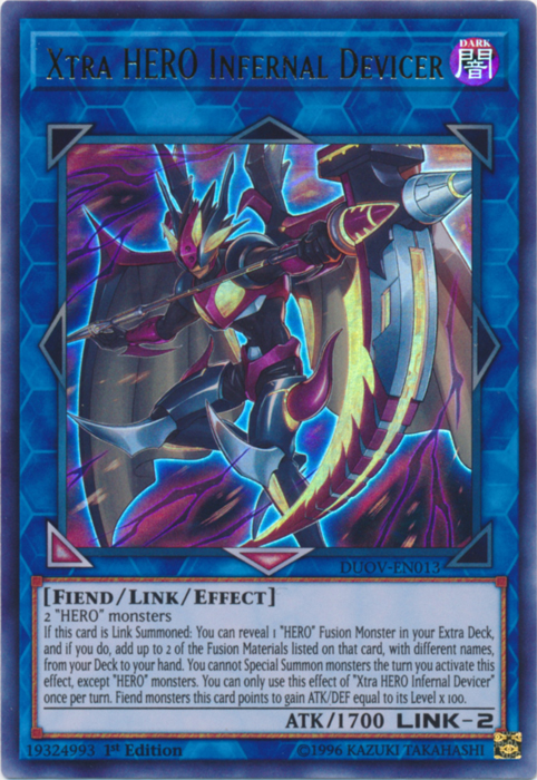 Xtra HERO Infernal Devicer [DUOV-EN013] Ultra Rare - Card Brawlers | Quebec | Canada | Yu-Gi-Oh!