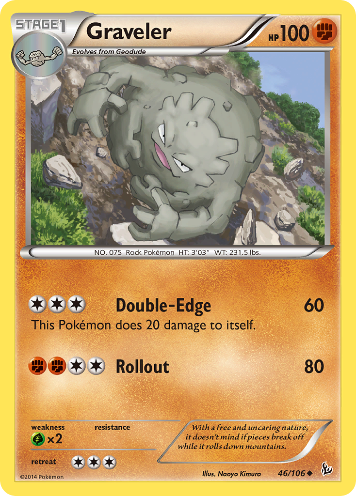 Graveler (46/106) [XY: Flashfire] - Card Brawlers | Quebec | Canada | Yu-Gi-Oh!