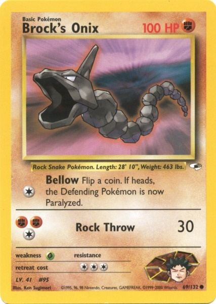 Brock's Onix (69/132) [Gym Heroes Unlimited] - Card Brawlers | Quebec | Canada | Yu-Gi-Oh!