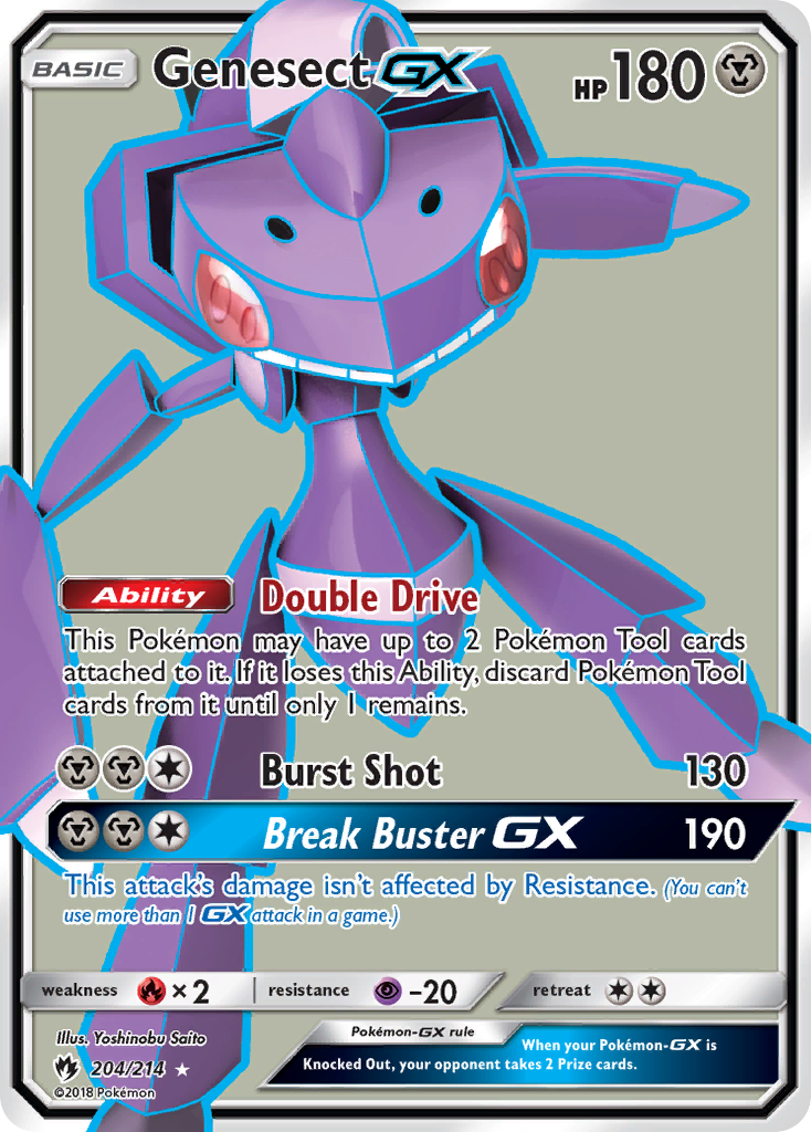 Genesect GX (204/214) [Sun & Moon: Lost Thunder] - Card Brawlers | Quebec | Canada | Yu-Gi-Oh!