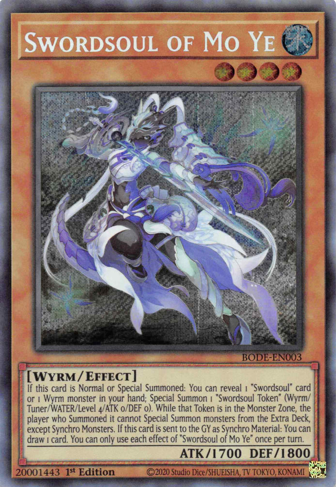 Swordsoul of Mo Ye [BODE-EN003] Secret Rare - Card Brawlers | Quebec | Canada | Yu-Gi-Oh!