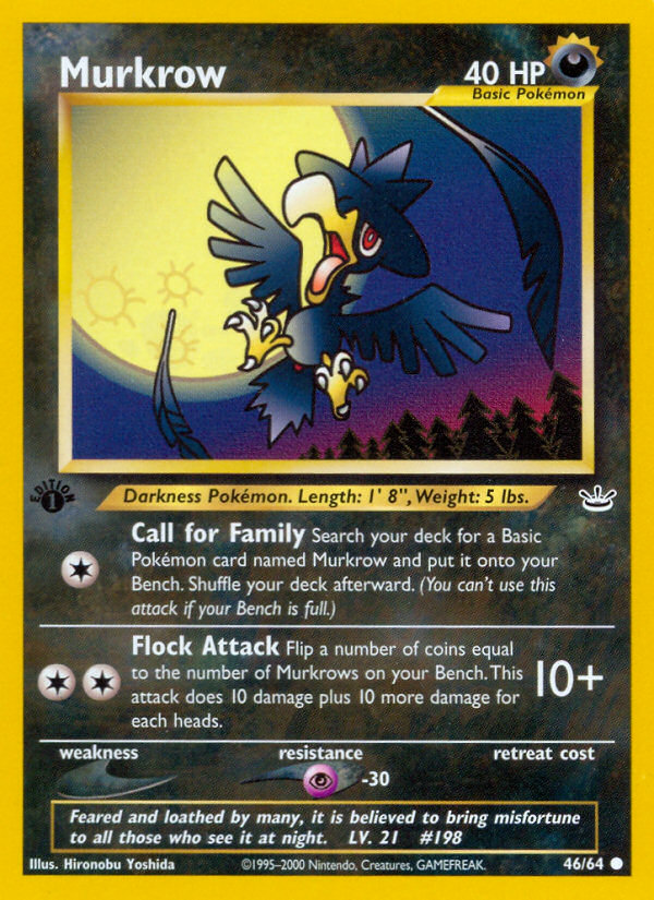 Murkrow (46/64) [Neo Revelation 1st Edition] - Card Brawlers | Quebec | Canada | Yu-Gi-Oh!