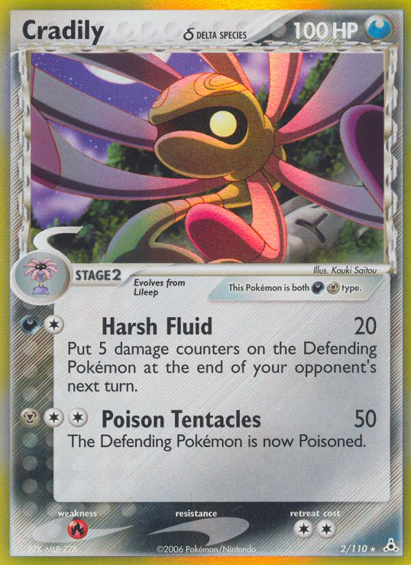 Cradily (2/110) (Delta Species) [EX: Holon Phantoms] - Card Brawlers | Quebec | Canada | Yu-Gi-Oh!