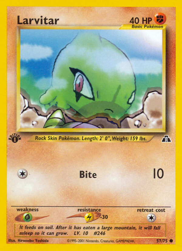 Larvitar (57/75) [Neo Discovery 1st Edition] - Card Brawlers | Quebec | Canada | Yu-Gi-Oh!