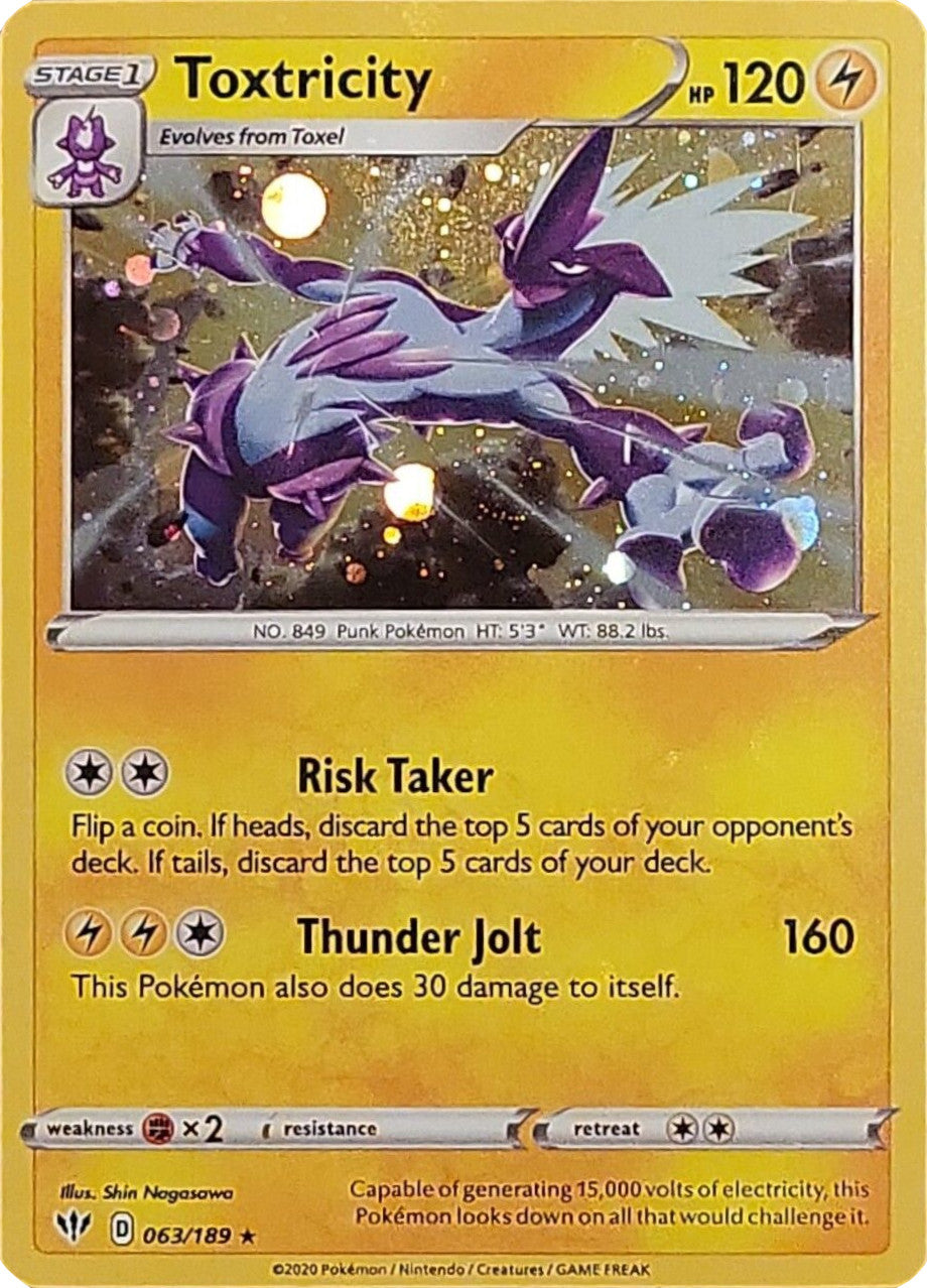 Toxtricity (063/189) (Cosmos Holo) [Sword & Shield: Darkness Ablaze] - Card Brawlers | Quebec | Canada | Yu-Gi-Oh!