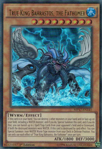 True King Bahrastos, the Fathomer [MP17-EN141] Ultra Rare - Card Brawlers | Quebec | Canada | Yu-Gi-Oh!