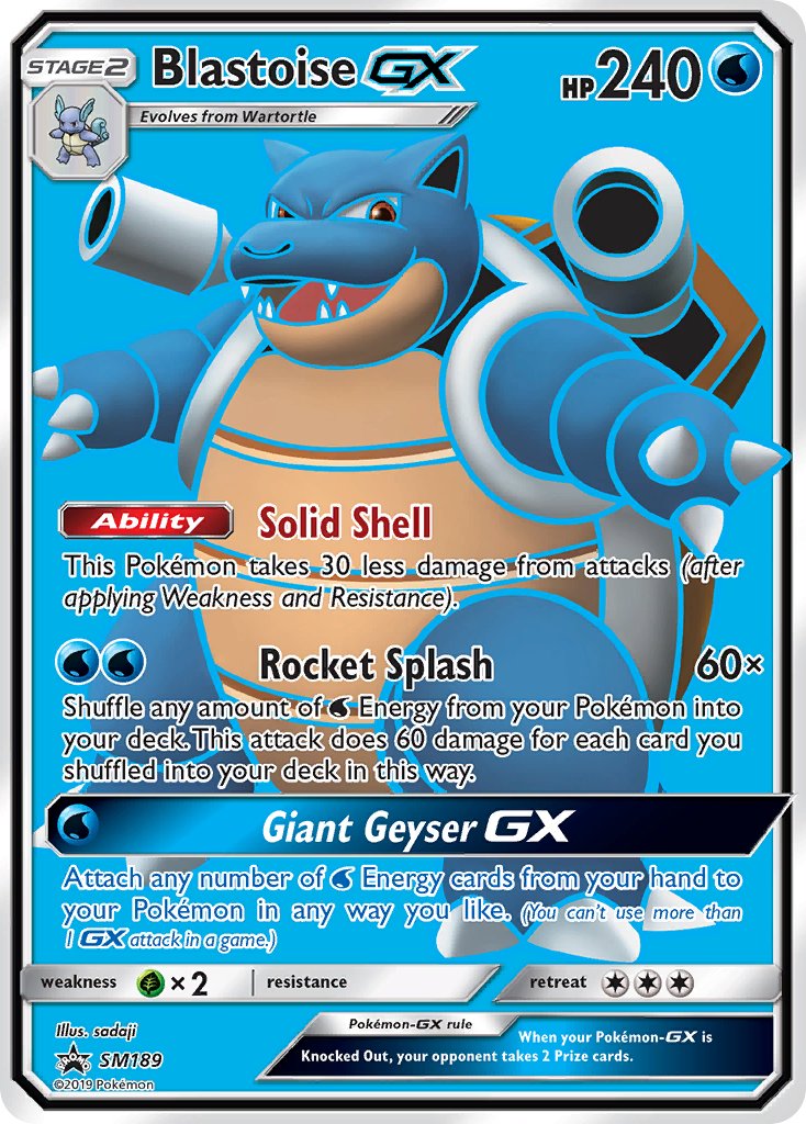 Blastoise GX (SM189) [Sun & Moon: Black Star Promos] - Card Brawlers | Quebec | Canada | Yu-Gi-Oh!