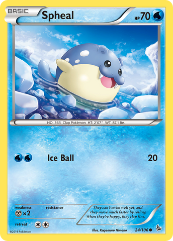 Spheal (24/106) [XY: Flashfire] - Card Brawlers | Quebec | Canada | Yu-Gi-Oh!