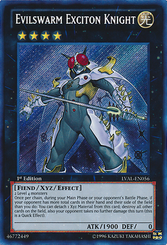 Evilswarm Exciton Knight [LVAL-EN056] Secret Rare - Yu-Gi-Oh! - Card Brawlers | Quebec | Canada |