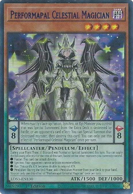 Performapal Celestial Magician (Blue) [LDS3-EN130] Ultra Rare - Card Brawlers | Quebec | Canada | Yu-Gi-Oh!