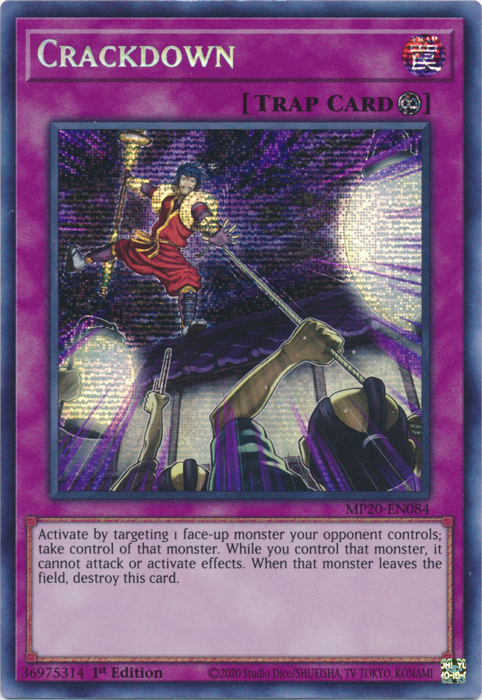 Crackdown [MP20-EN084] Prismatic Secret Rare - Card Brawlers | Quebec | Canada | Yu-Gi-Oh!