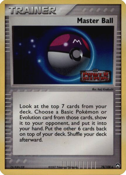 Master Ball (78/108) (Stamped) [EX: Power Keepers] - Card Brawlers | Quebec | Canada | Yu-Gi-Oh!