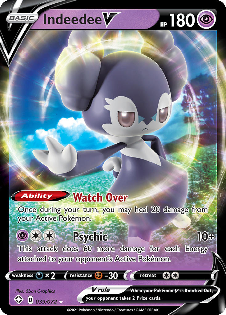 Indeedee V (039/072) [Sword & Shield: Shining Fates] - Card Brawlers | Quebec | Canada | Yu-Gi-Oh!