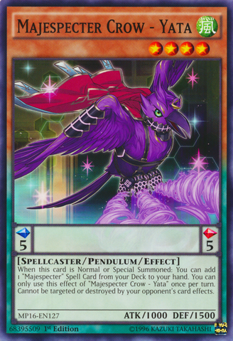 Majespecter Crow - Yata [MP16-EN127] Common - Card Brawlers | Quebec | Canada | Yu-Gi-Oh!