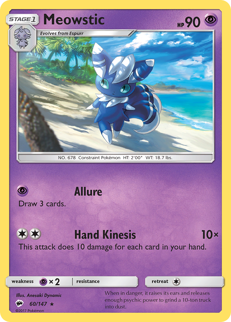 Meowstic (60/147) [Sun & Moon: Burning Shadows] - Card Brawlers | Quebec | Canada | Yu-Gi-Oh!