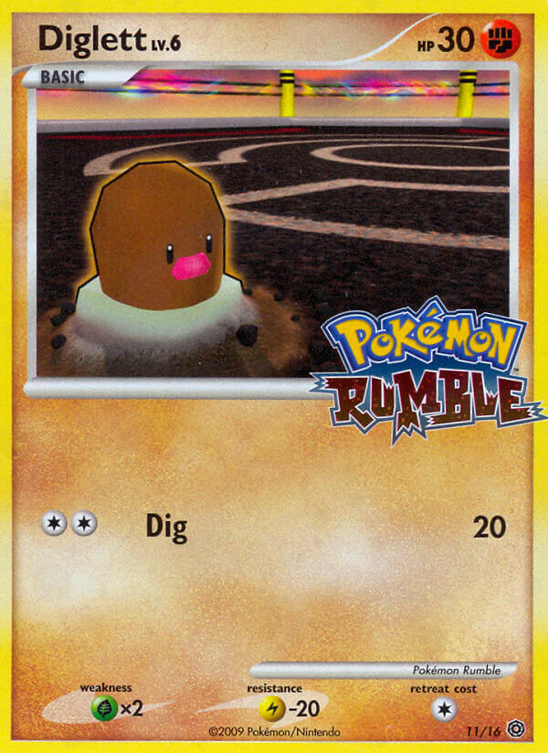 Diglett (11/16) [Pokémon Rumble] - Card Brawlers | Quebec | Canada | Yu-Gi-Oh!