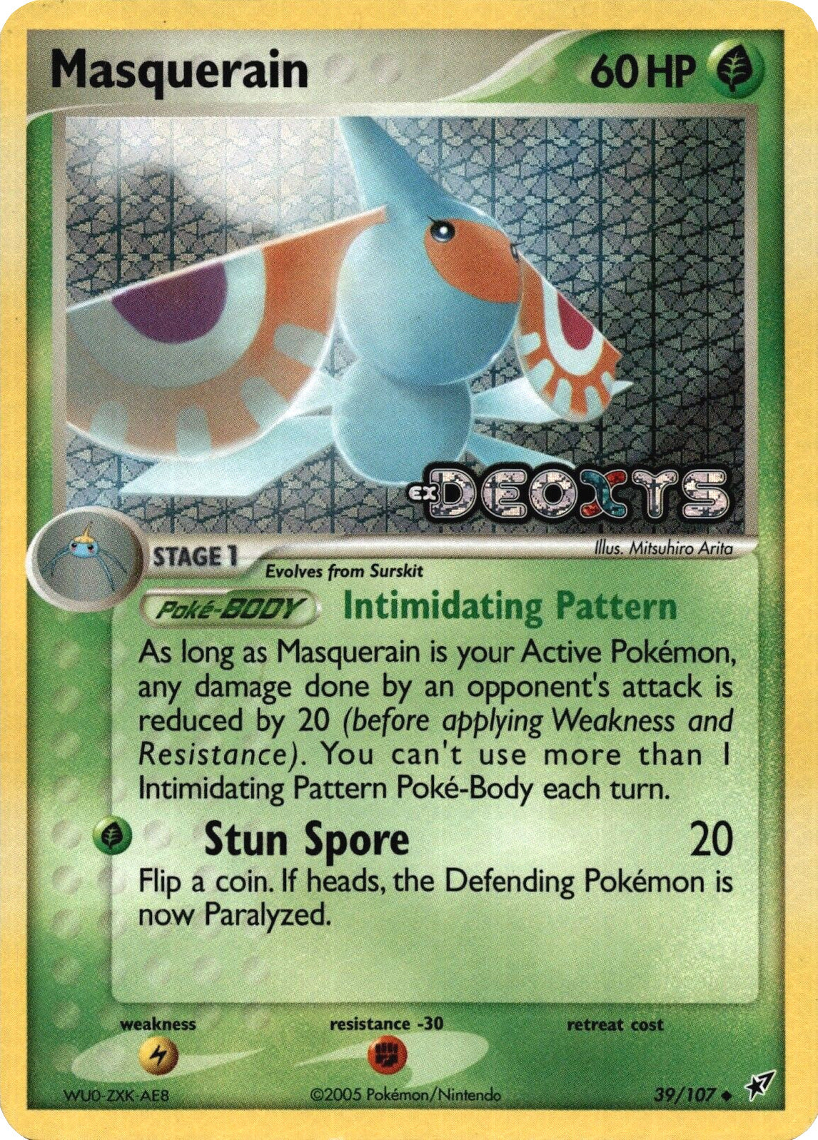 Masquerain (39/107) (Stamped) [EX: Deoxys] - Card Brawlers | Quebec | Canada | Yu-Gi-Oh!