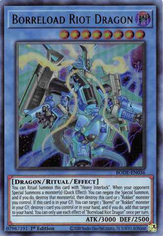 Borreload Riot Dragon [BODE-EN036] Ultra Rare - Card Brawlers | Quebec | Canada | Yu-Gi-Oh!
