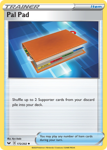 Pal Pad (172/202) [Sword & Shield: Base Set] - Card Brawlers | Quebec | Canada | Yu-Gi-Oh!