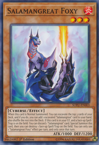 Salamangreat Foxy [SOFU-EN003] Common - Yu-Gi-Oh! - Card Brawlers | Quebec | Canada |