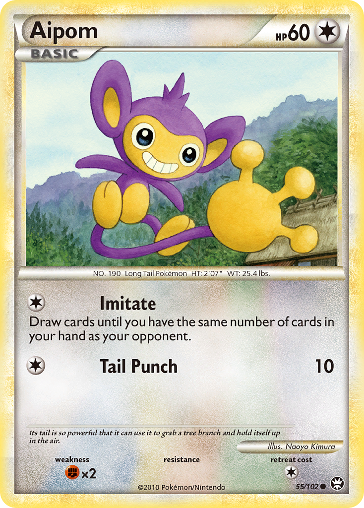 Aipom (55/102) [HeartGold & SoulSilver: Triumphant] - Card Brawlers | Quebec | Canada | Yu-Gi-Oh!