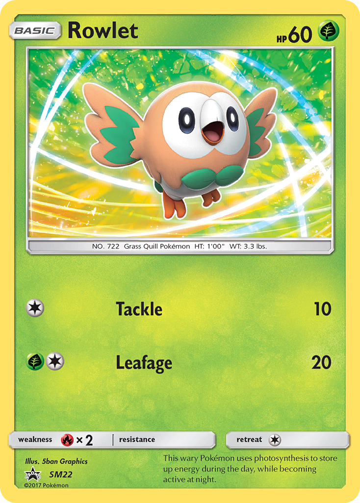 Rowlet (SM22) [Sun & Moon: Black Star Promos] - Card Brawlers | Quebec | Canada | Yu-Gi-Oh!