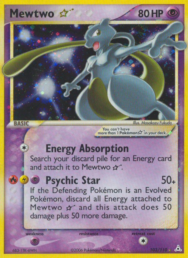 Mewtwo Star (103/110) [EX: Holon Phantoms] - Card Brawlers | Quebec | Canada | Yu-Gi-Oh!