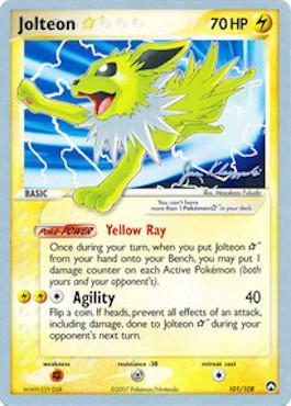 Jolteon Star (101/108) (Psychic Lock - Jason Klaczynski) [World Championships 2008] - Card Brawlers | Quebec | Canada | Yu-Gi-Oh!