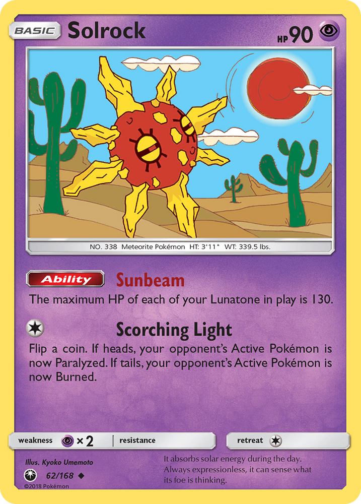 Solrock (62/168) [Sun & Moon: Celestial Storm] - Card Brawlers | Quebec | Canada | Yu-Gi-Oh!