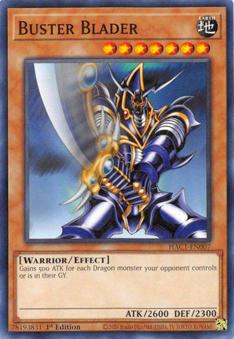 Buster Blader (Duel Terminal) [HAC1-EN007] Parallel Rare - Card Brawlers | Quebec | Canada | Yu-Gi-Oh!