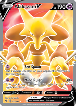 Alakazam V (172/185) [Sword & Shield: Vivid Voltage] - Card Brawlers | Quebec | Canada | Yu-Gi-Oh!