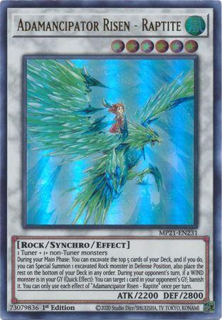 Adamancipator Risen - Raptite [MP21-EN231] Ultra Rare - Card Brawlers | Quebec | Canada | Yu-Gi-Oh!