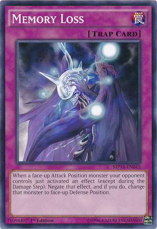 Memory Loss [MP14-EN045] Common - Yu-Gi-Oh! - Card Brawlers | Quebec | Canada |