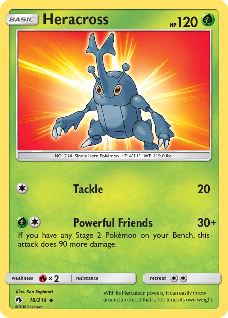 Heracross (18/214) [Sun & Moon: Lost Thunder] - Card Brawlers | Quebec | Canada | Yu-Gi-Oh!