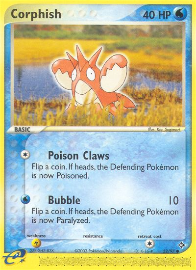 Corphish (52/97) [EX: Dragon] - Card Brawlers | Quebec | Canada | Yu-Gi-Oh!