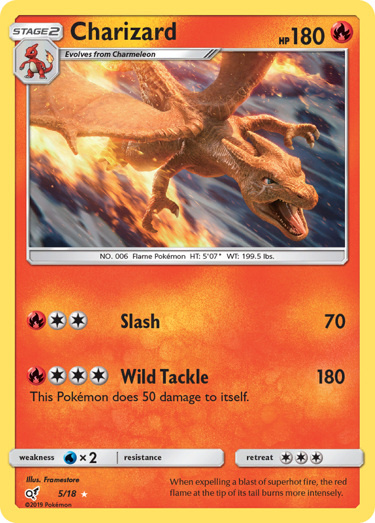 Charizard (5/18) [Sun & Moon: Detective Pikachu] - Card Brawlers | Quebec | Canada | Yu-Gi-Oh!