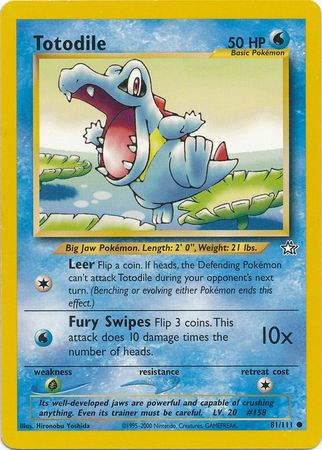 Totodile (81/111) [Neo Genesis Unlimited] - Card Brawlers | Quebec | Canada | Yu-Gi-Oh!