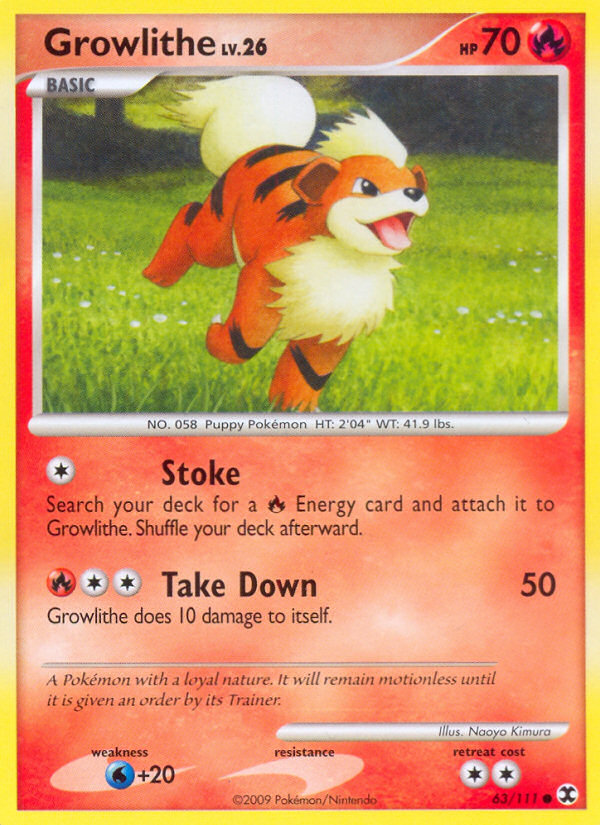 Growlithe (63/111) [Platinum: Rising Rivals] - Card Brawlers | Quebec | Canada | Yu-Gi-Oh!