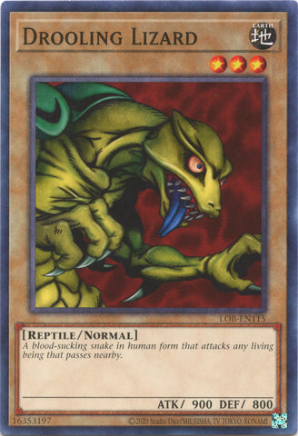 Drooling Lizard (25th Anniversary) [LOB-EN115] Common - Card Brawlers | Quebec | Canada | Yu-Gi-Oh!