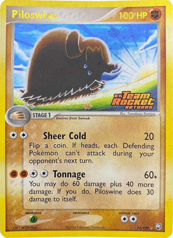 Piloswine (13/109) (Stamped) [EX: Team Rocket Returns] - Card Brawlers | Quebec | Canada | Yu-Gi-Oh!