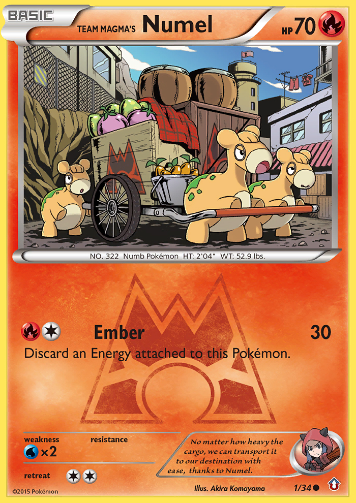 Team Magma's Numel (1/34) [XY: Double Crisis] - Card Brawlers | Quebec | Canada | Yu-Gi-Oh!