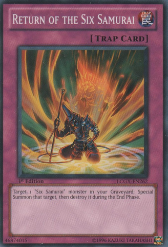 Return of the Six Samurai [LCGX-EN262] Common - Card Brawlers | Quebec | Canada | Yu-Gi-Oh!