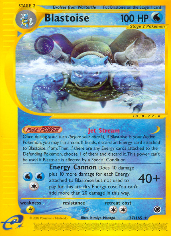 Blastoise (37/165) [Expedition: Base Set] - Card Brawlers | Quebec | Canada | Yu-Gi-Oh!