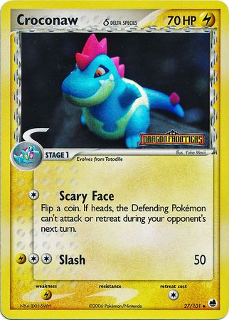 Croconaw (27/101) (Delta Species) (Stamped) [EX: Dragon Frontiers] - Card Brawlers | Quebec | Canada | Yu-Gi-Oh!