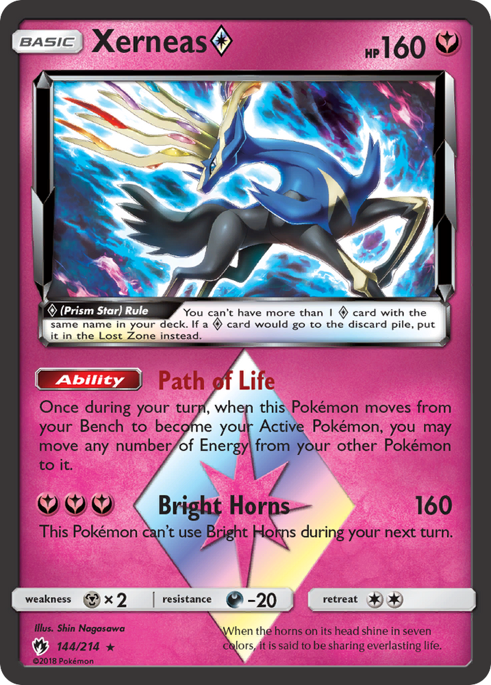 Xerneas (144/214) (Prism Star) [Sun & Moon: Lost Thunder] - Card Brawlers | Quebec | Canada | Yu-Gi-Oh!