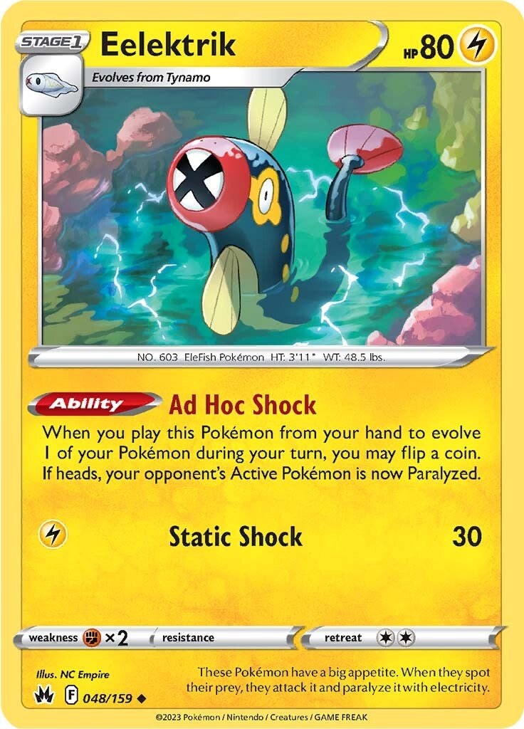 Eelektrik (048/159) [Sword & Shield: Crown Zenith] - Card Brawlers | Quebec | Canada | Yu-Gi-Oh!