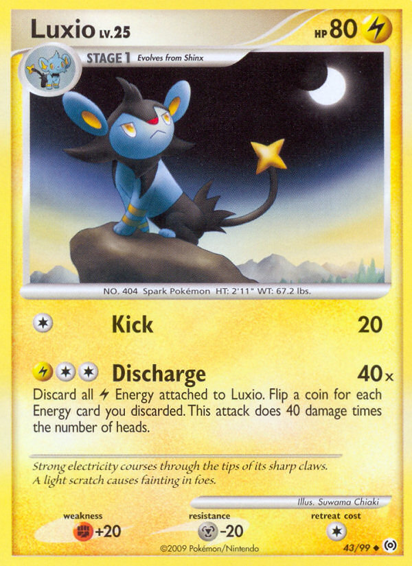 Luxio (43/99) [Platinum: Arceus] - Card Brawlers | Quebec | Canada | Yu-Gi-Oh!