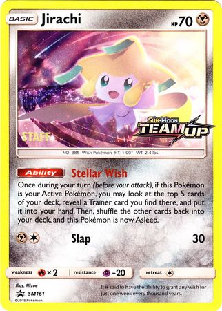 Jirachi (SM161) (Staff) [Sun & Moon: Black Star Promos] - Card Brawlers | Quebec | Canada | Yu-Gi-Oh!