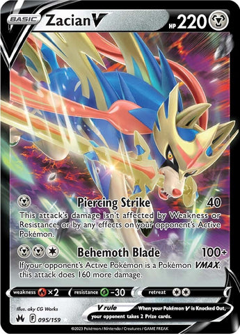 Zacian V (095/159) [Sword & Shield: Crown Zenith] - Card Brawlers | Quebec | Canada | Yu-Gi-Oh!