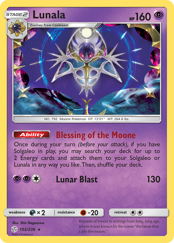 Lunala (102/236) [Sun & Moon: Cosmic Eclipse] - Card Brawlers | Quebec | Canada | Yu-Gi-Oh!